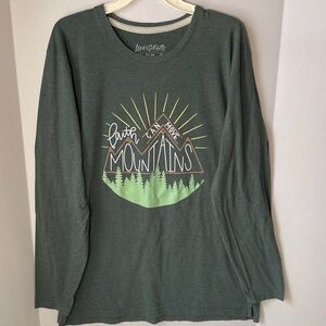 Love in  Faith  Unisex Size 2X  Faith Can Move Mountains Long Sleeve Tee Shirt